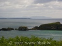 Blick über Rathlin Island auf Schottland und den Mull of Kintrye