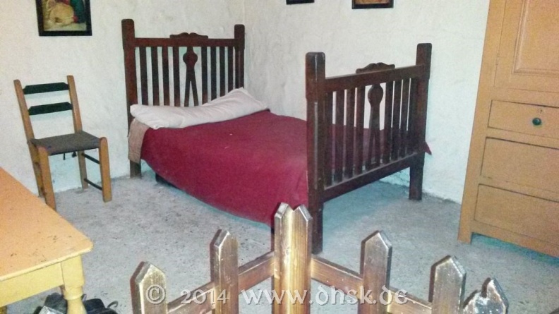 Bett im Bunratty Castle