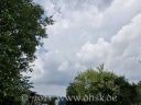 Wolkenberge über dem Sachsengelände